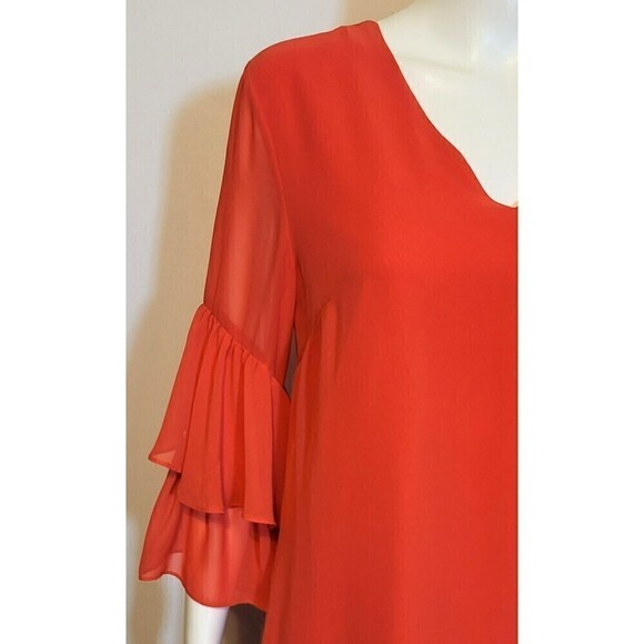 CeCe from Nordstrom Mini Dress w/ Sheer Ruffled Sleeve - Size 4 - Picture 6 of 12